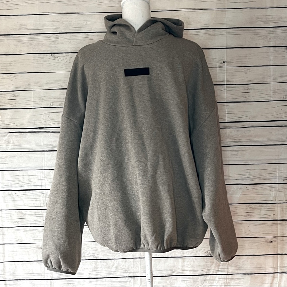Fear of God Essentials Heather Grey Hoodie NWOT - Picture 3 of 16